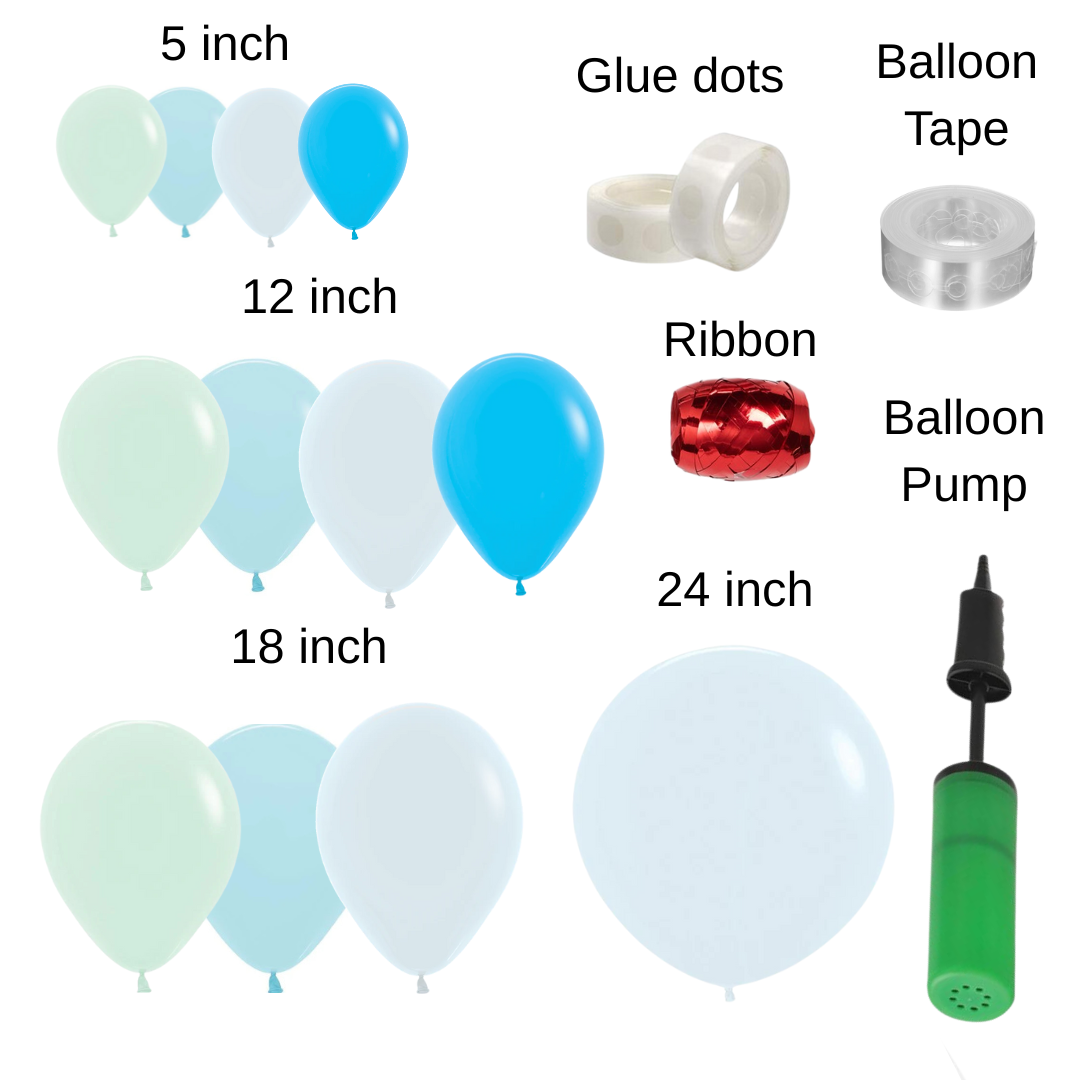 Peppa Pig Themed Balloon Garland Kit George Pig