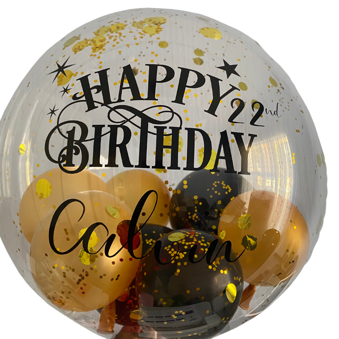 DAISY BALLOON Single 18 inch Personalized Balloon on a Stick Birthday decor, baby shower, bridal shower