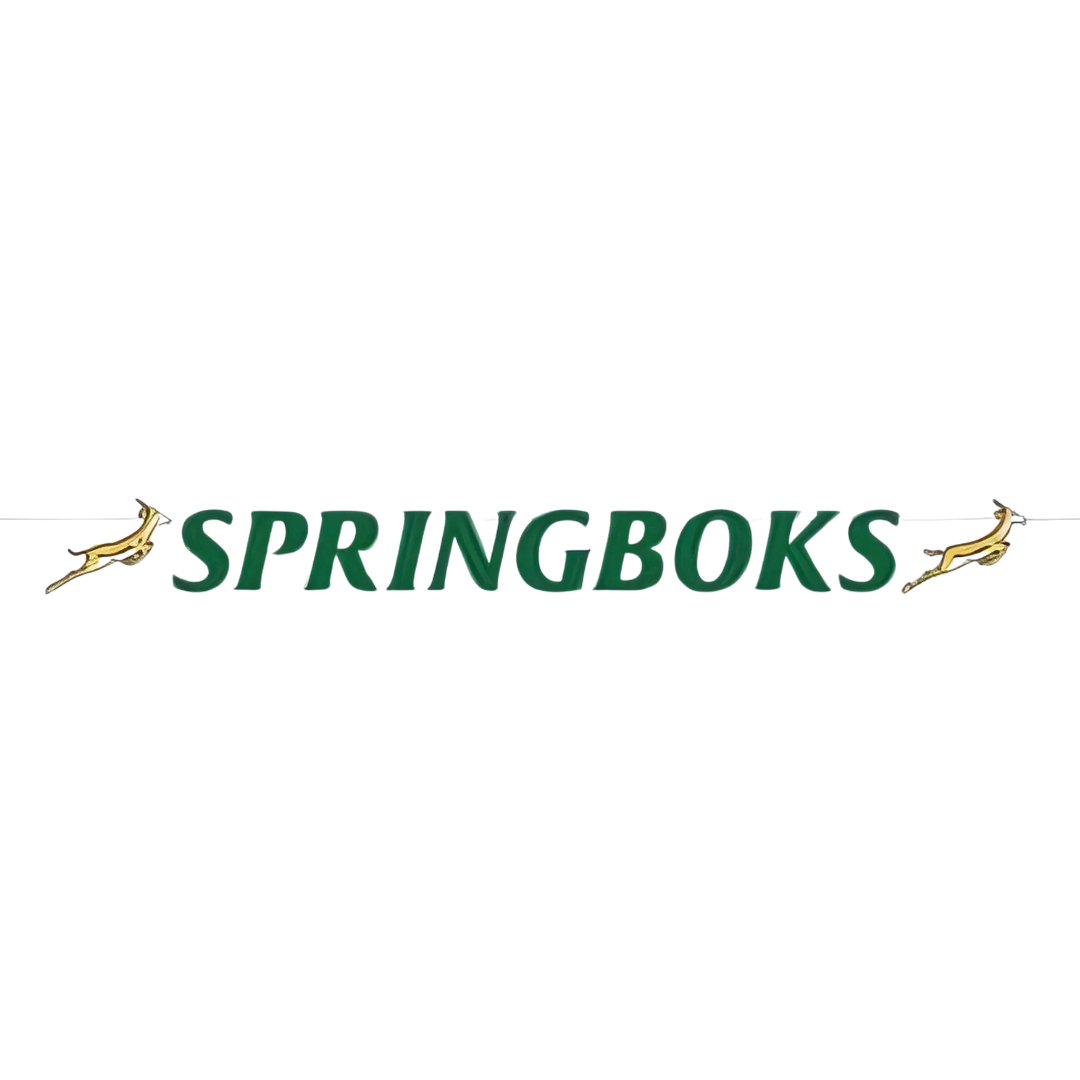 Springbok Themed Paper Banner – 2m