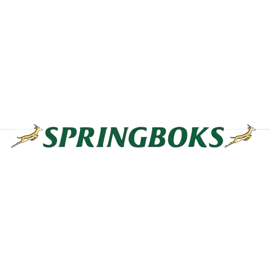 Springbok Themed Paper Banner – 2m
