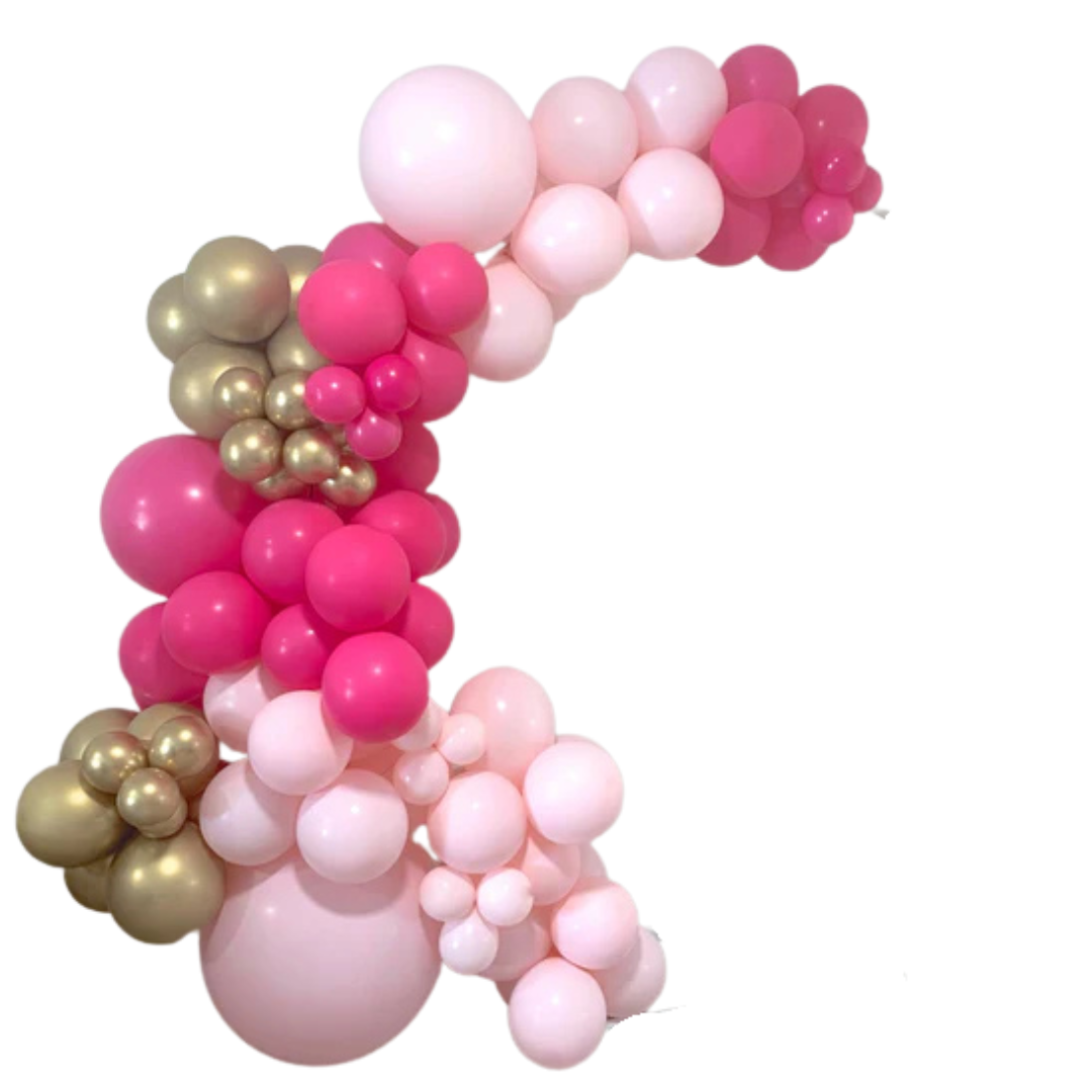 Peppa Pig Themed Balloon Garland Kit - Pink Princess