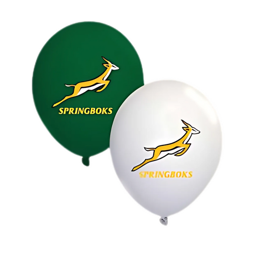 Springbok Themed Latex Balloons – 12 Inch (Pack of 10)