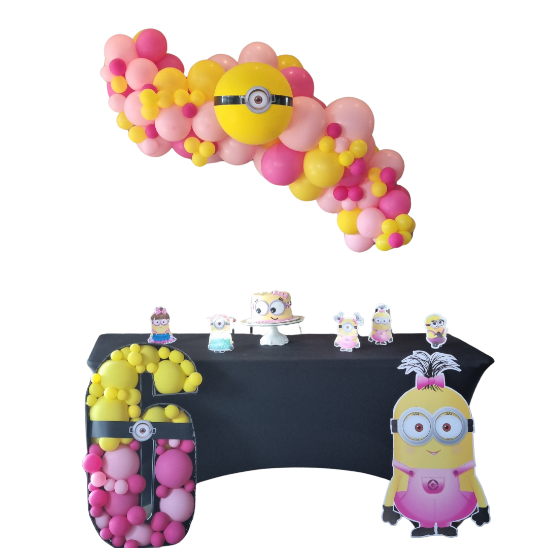 GRAB AND GO OR MEDIUM BALLOON GARLAND personalized kiddies birthday party themed decor party customized