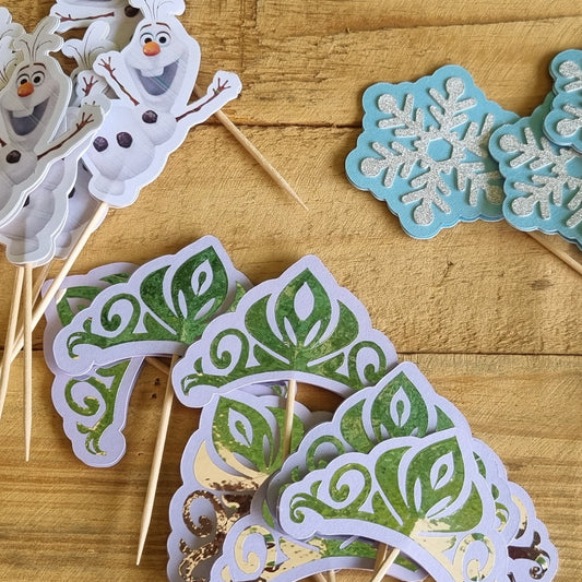 FROZEN CUPCAKE MINI TOPPERS |Personalized Party Decor South Africa