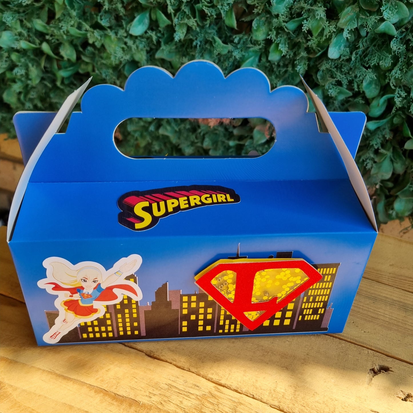 SUPERGIRL PARTY PACK 5 BOXES BLUE