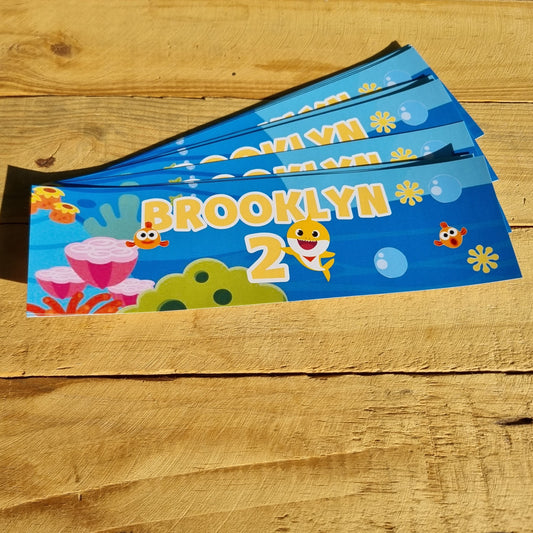 BABY SHARK BOTTEL LABELS