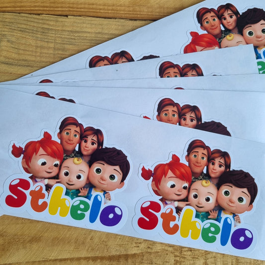 COCOMELON THEMED STICKERS SET OF 12