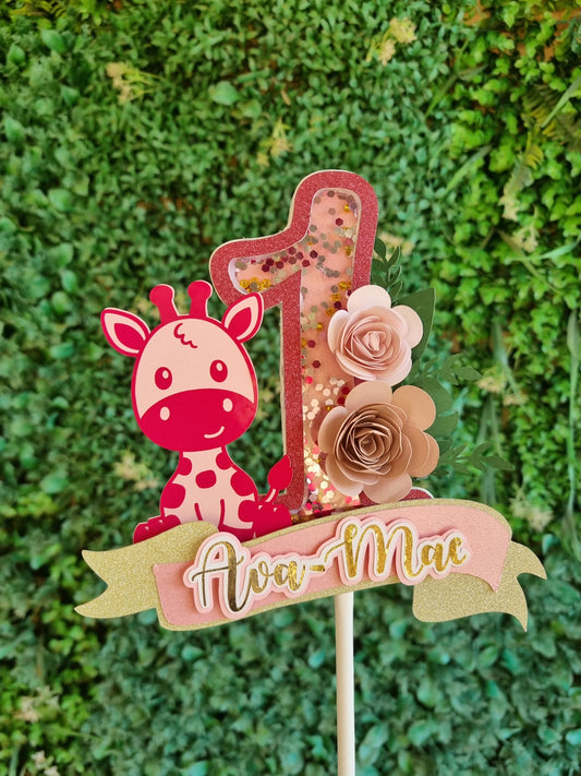 GIRAFFE CAKE TOPPER Personalized Cake Toppers South Africa