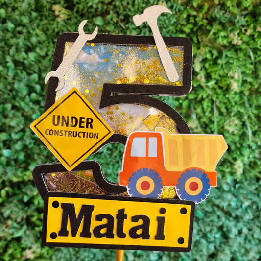 CONSTRUCTION CAKE TOPPER Personalized Cake Toppers South Africa