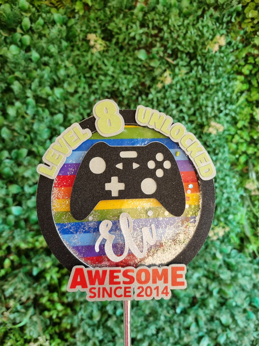 GAMER XBOX PLAYSTATION CAKE TOPPER Personalized Cake Toppers South Africa