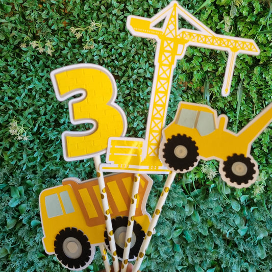 CONSTRUCTION CAKE TOPPER  B Personalized Cake Toppers South Africa