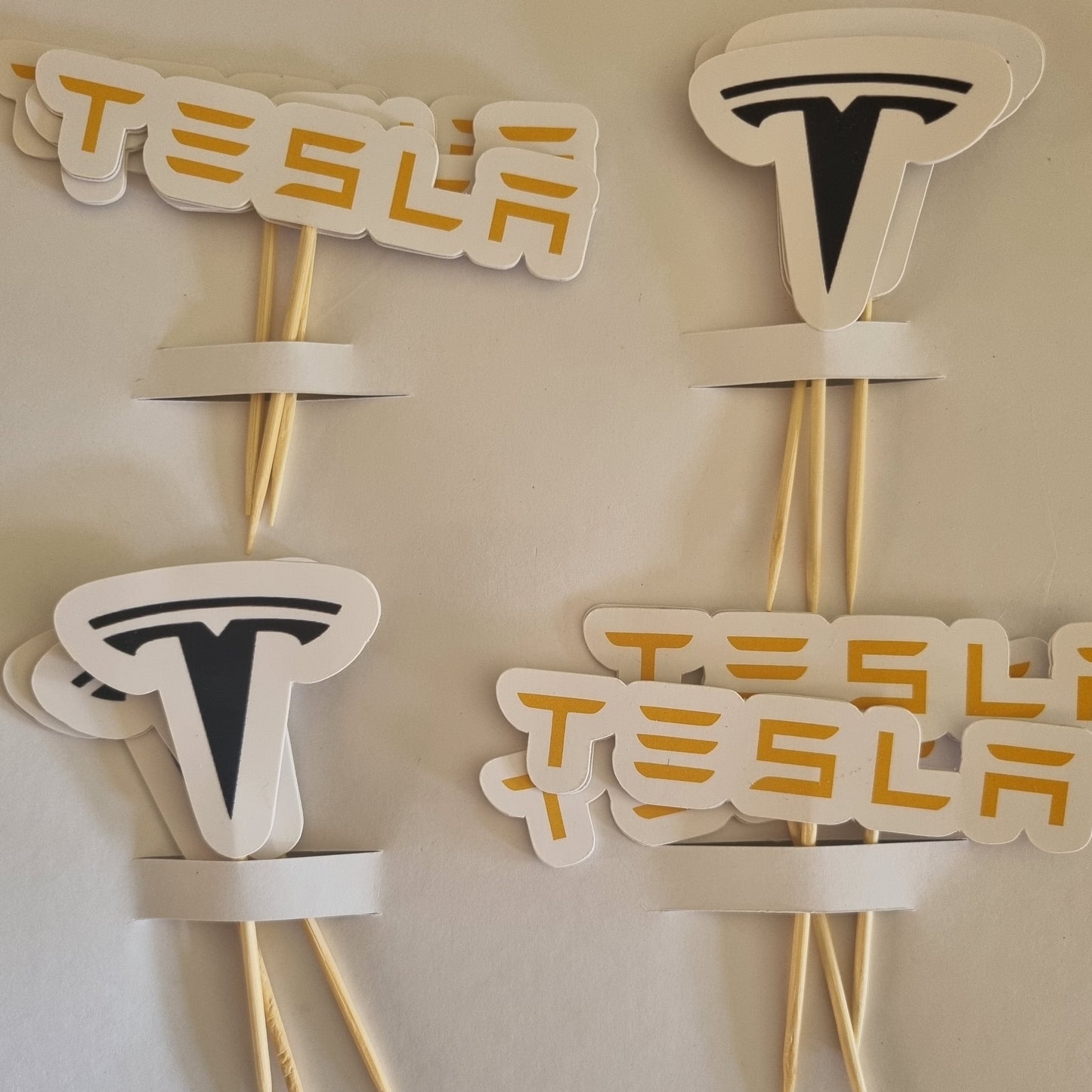 TESLA CUPCAKE TOPPER SET OF 12 birthday party themed decor