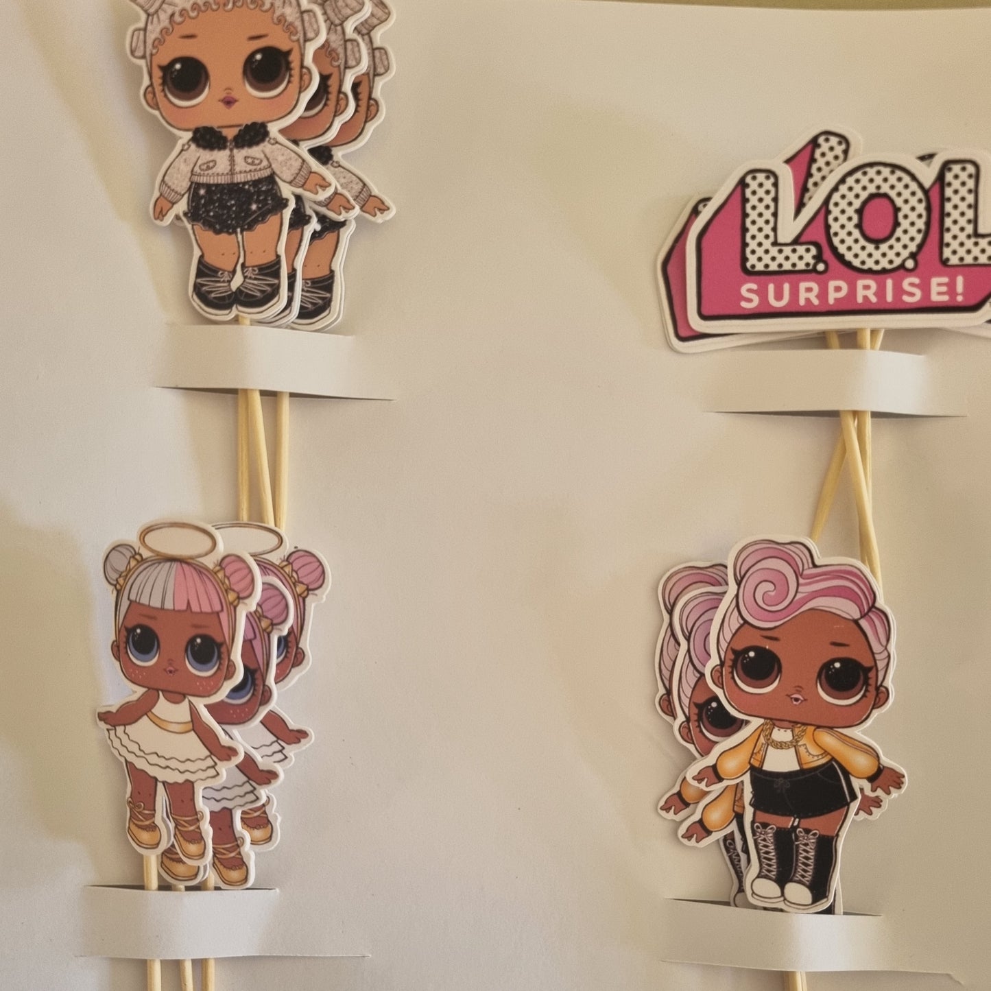 LOL SURPRISE CUPCAKE TOPPER SET OF 12 birthday party themed decor