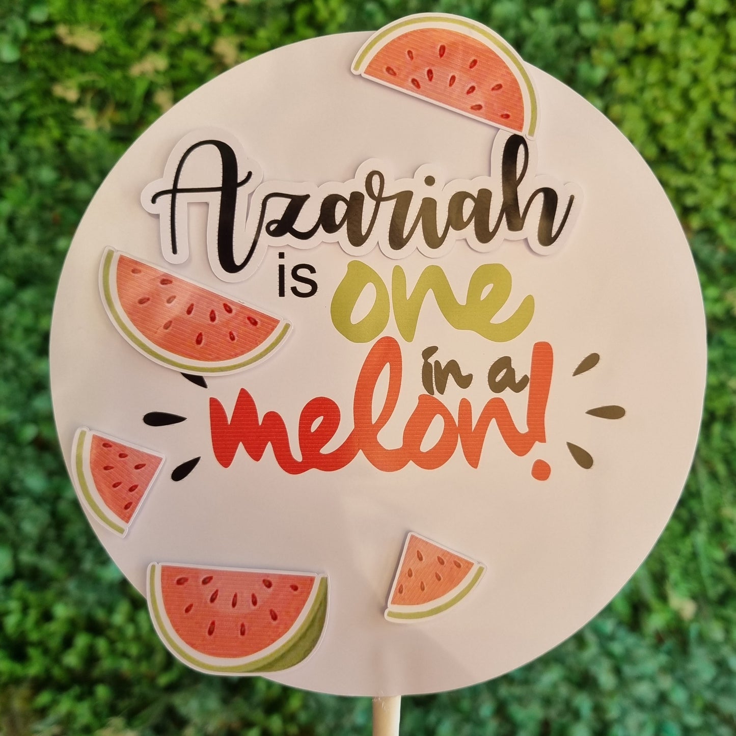 WATERMELON CAKE TOPPER