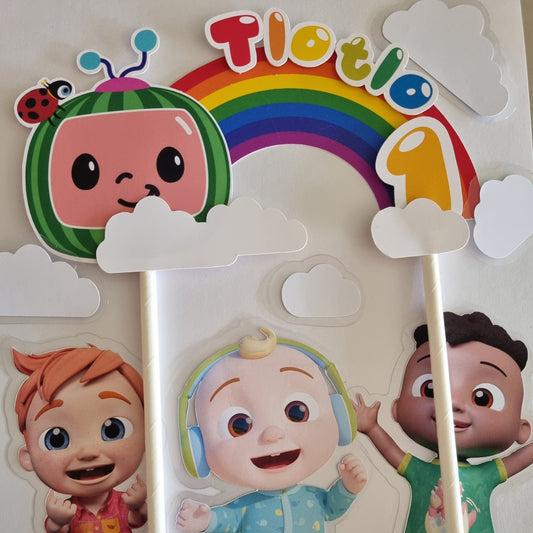 COCOMELON CAKE TOPPER C Personalized Cake Toppers South Africa