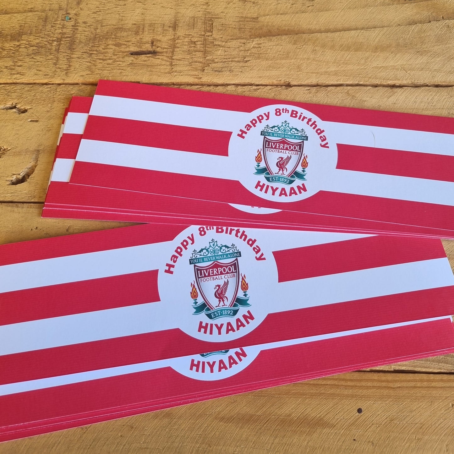 LIVERPOOL BOTTEL LABELS SET OF 4 birthday party themed decor personalized with name and age