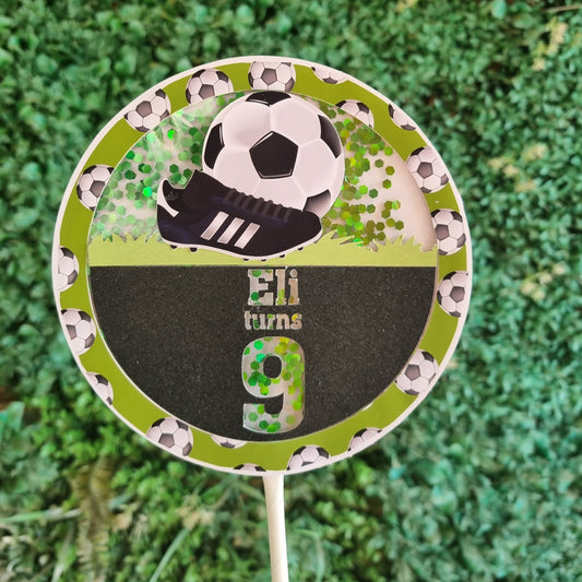 SOCCER CAKE TOPPER B Personalized Cake Toppers South Africa