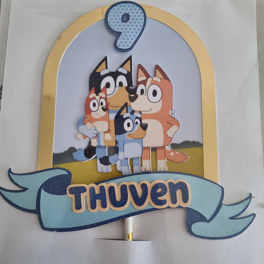 BLUEY CAKE TOPPER Personalized Cake Toppers South Africa