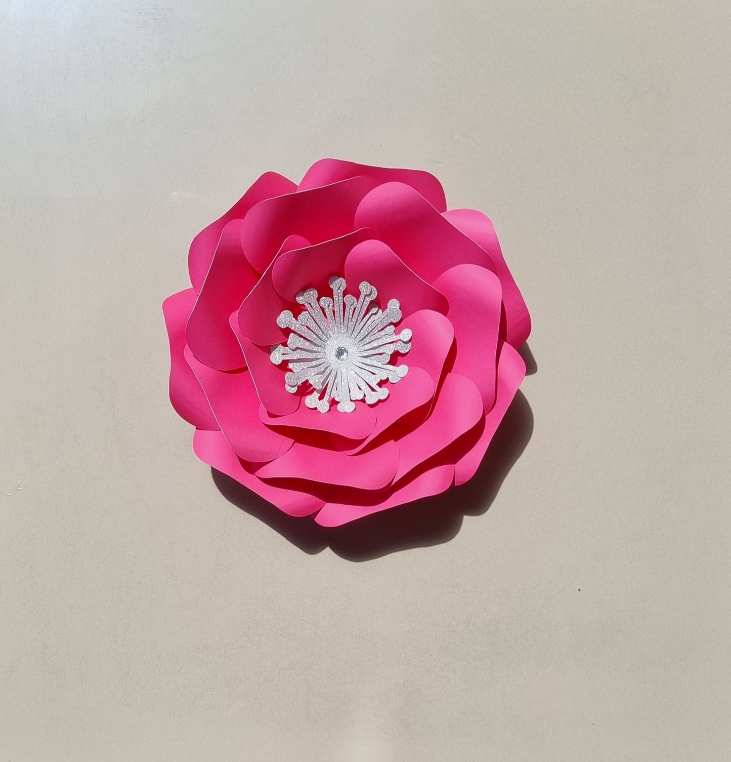 DO IT YOURSELF SINGLE MEDIUM PAPER FLOWER, Nursery paper flowers, nursery decor, paper flowers backdrop, birthday, baby shower