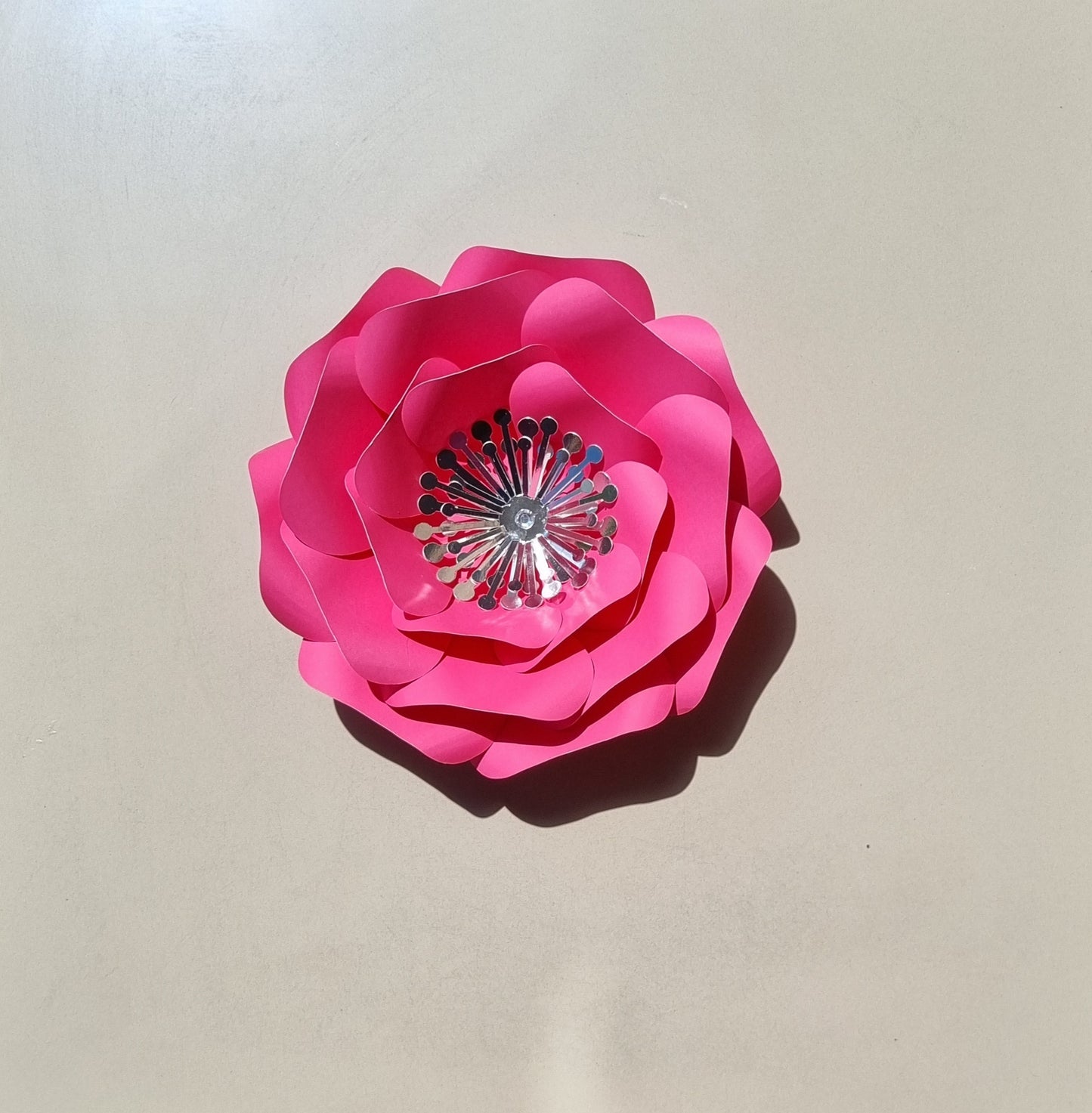 DO IT YOURSELF SINGLE MEDIUM PAPER FLOWER, Nursery paper flowers, nursery decor, paper flowers backdrop, birthday, baby shower
