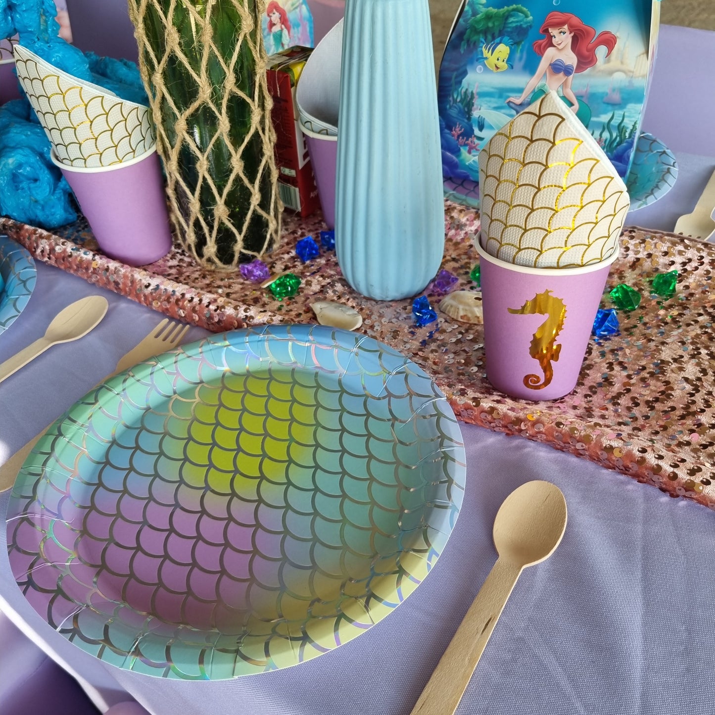 Kiddies Table and Chair Setup for 6, personalized kiddies birthday party themed decor party customized