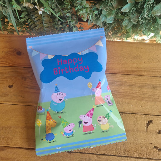 Peppa Pig Chip Bag Party Pack  Set of 10 Muddy Puddles Blue Personalized Kids’ Party Favors South Africa