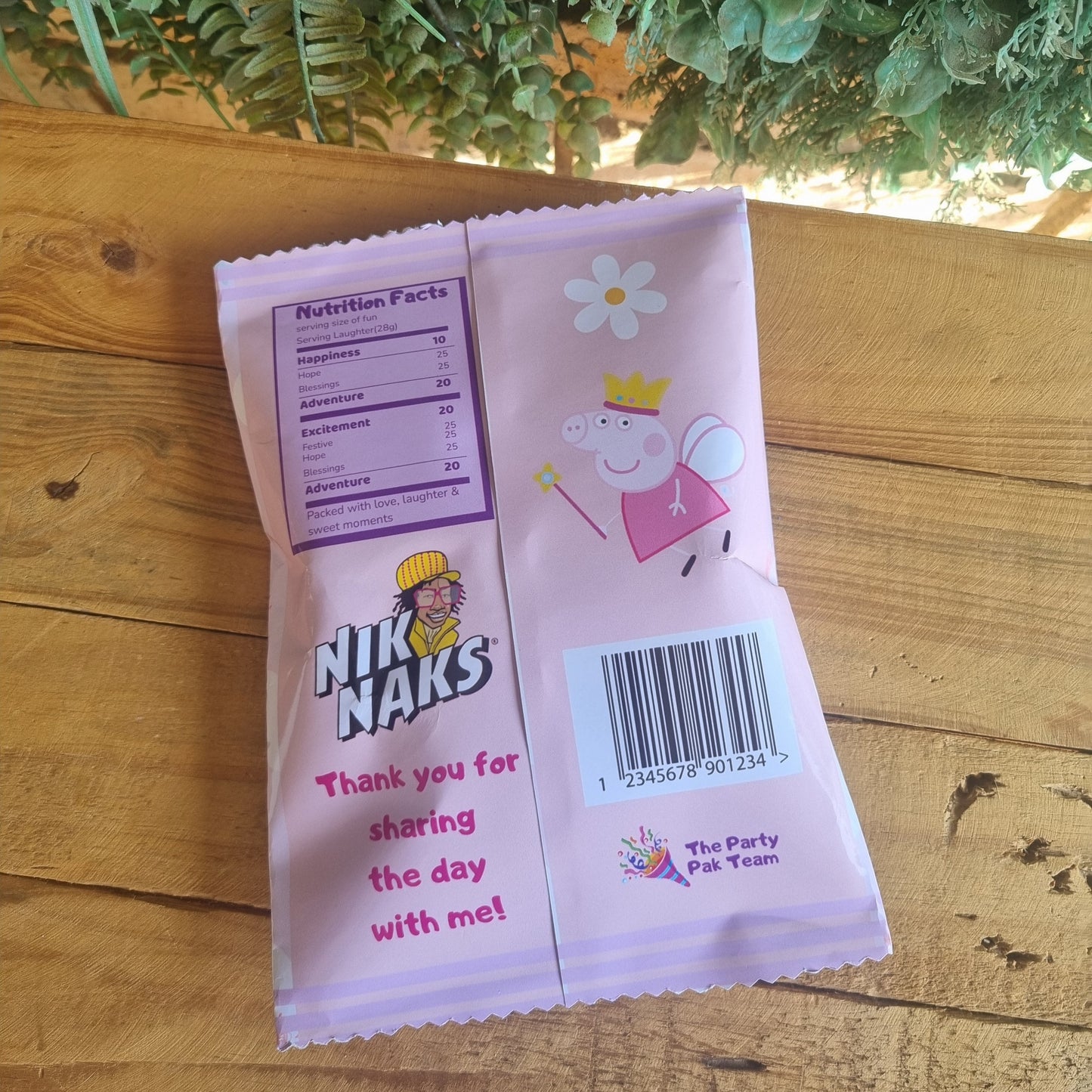 Peppa Pig Chip Bag Party Pack Set of 10 Princess