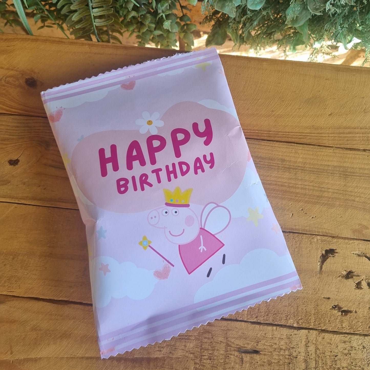 Peppa Pig Chip Bag Party Pack Set of 10 Princess