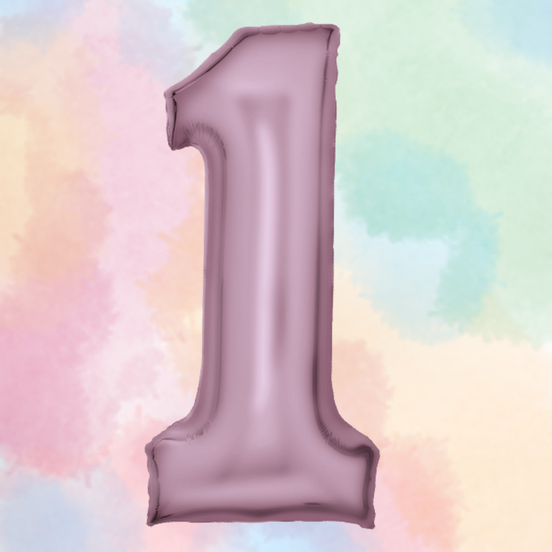 FOIL BALLOON LARGE PASTEL PINK ONE 1