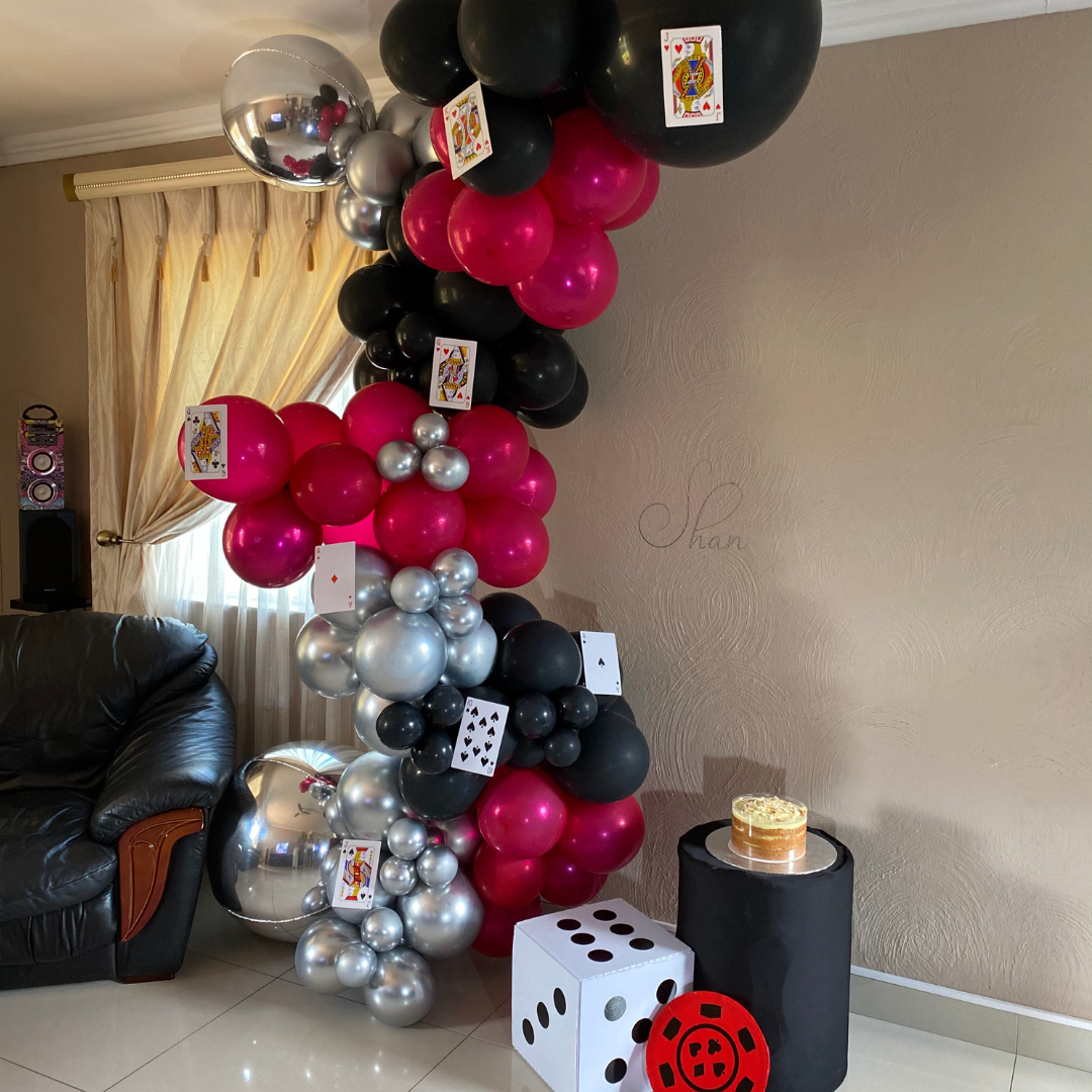 CASINO Balloon Garland Event Decor