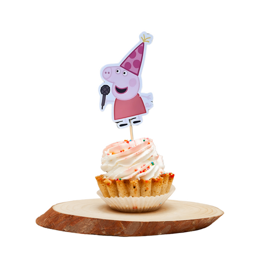 Peppa Pig Mini Cupcake Toppers |Personalized Party Decor South Africa