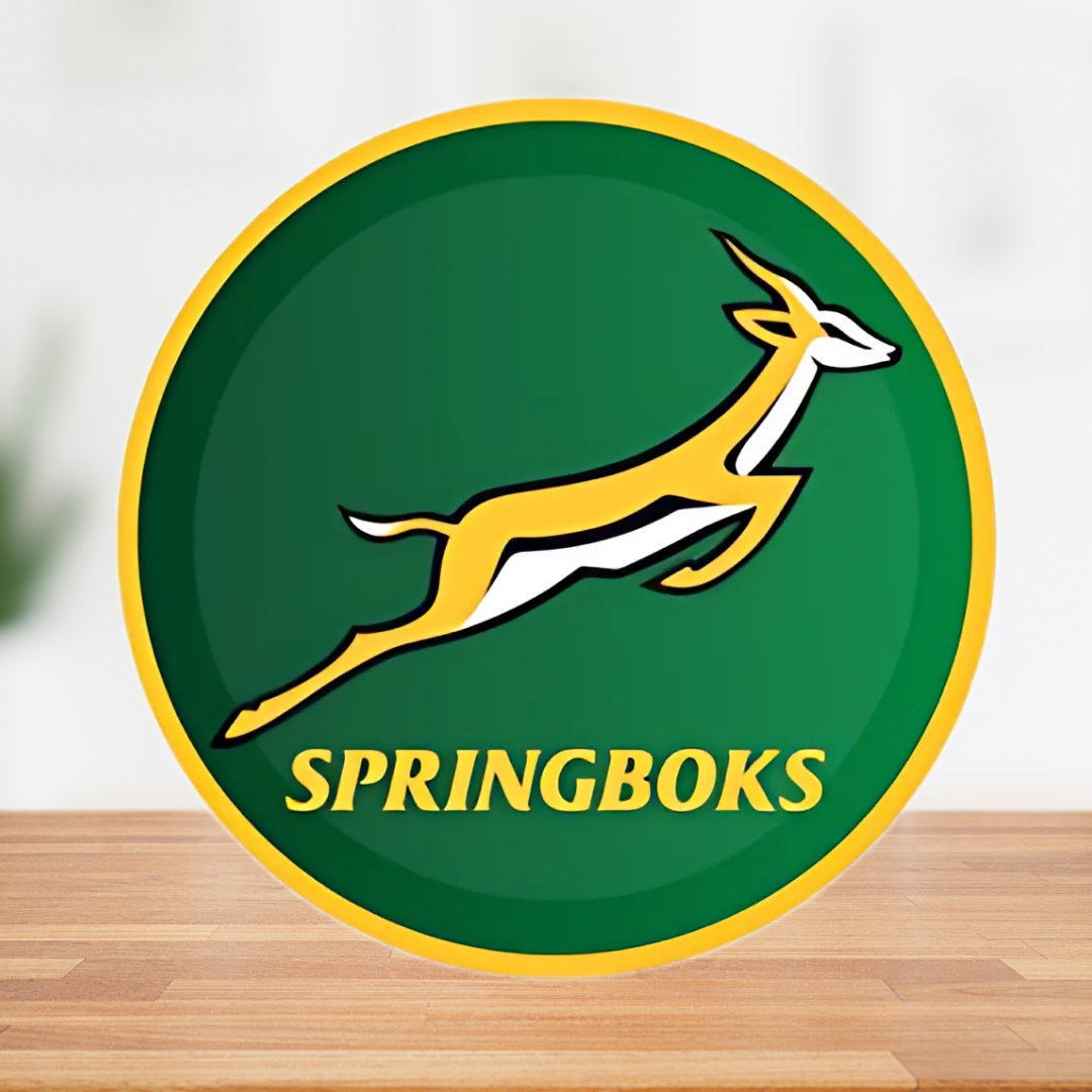 Springbok Themed Paper Plates โ 23cm Pack of 8