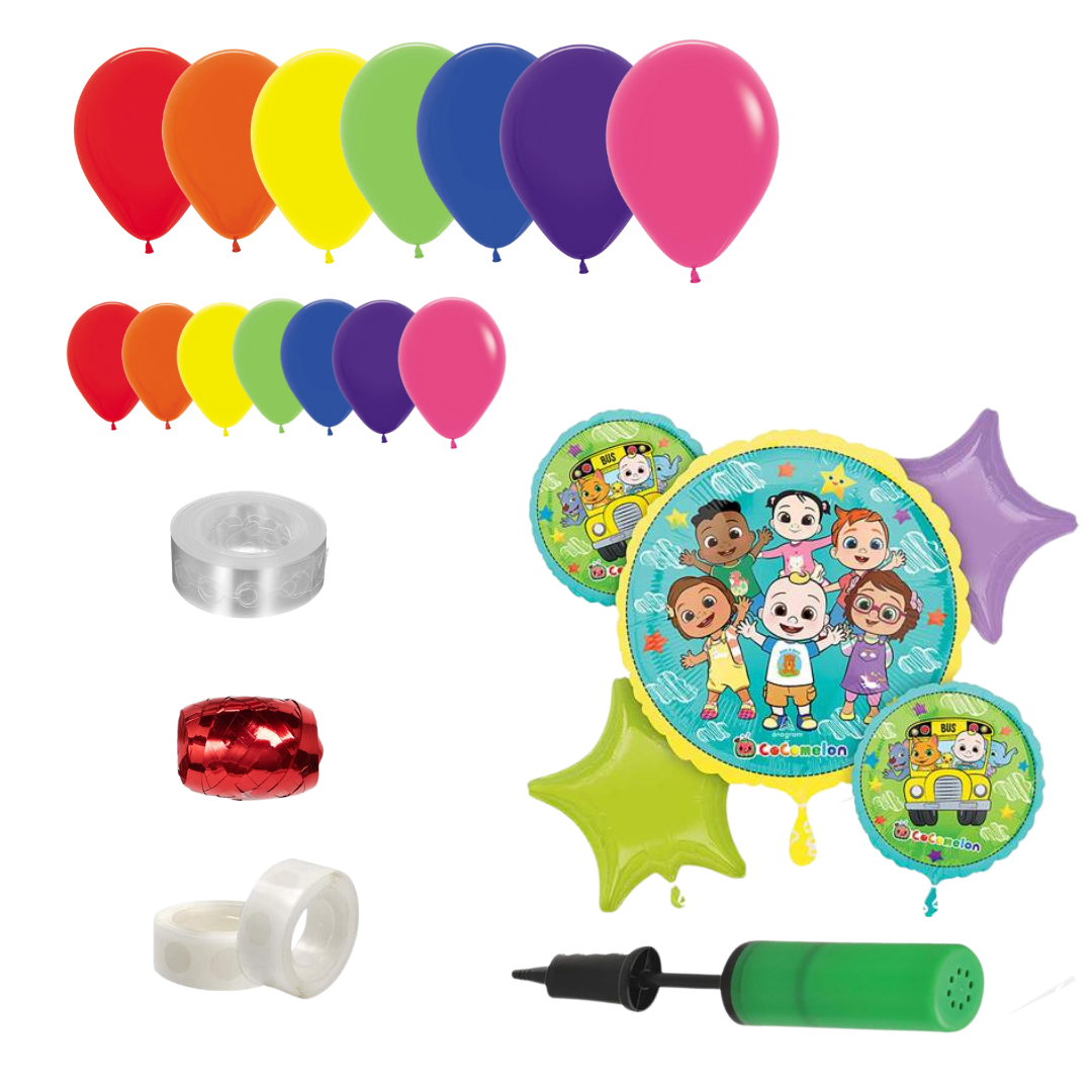 Cocomelon Themed Rainbow Balloon Garland Kit