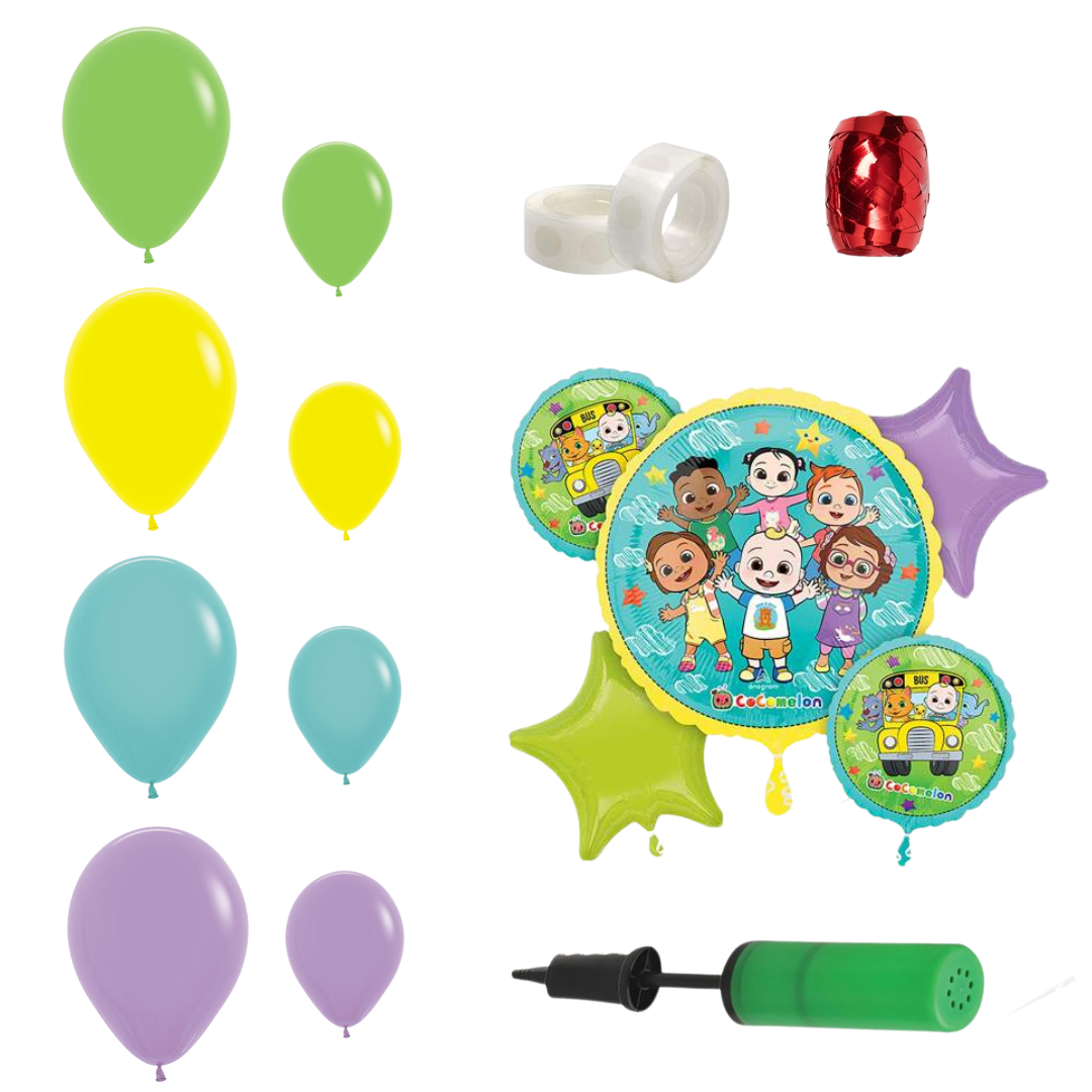 Deluxe Cocomelon 248-Piece Balloon Garland Kit