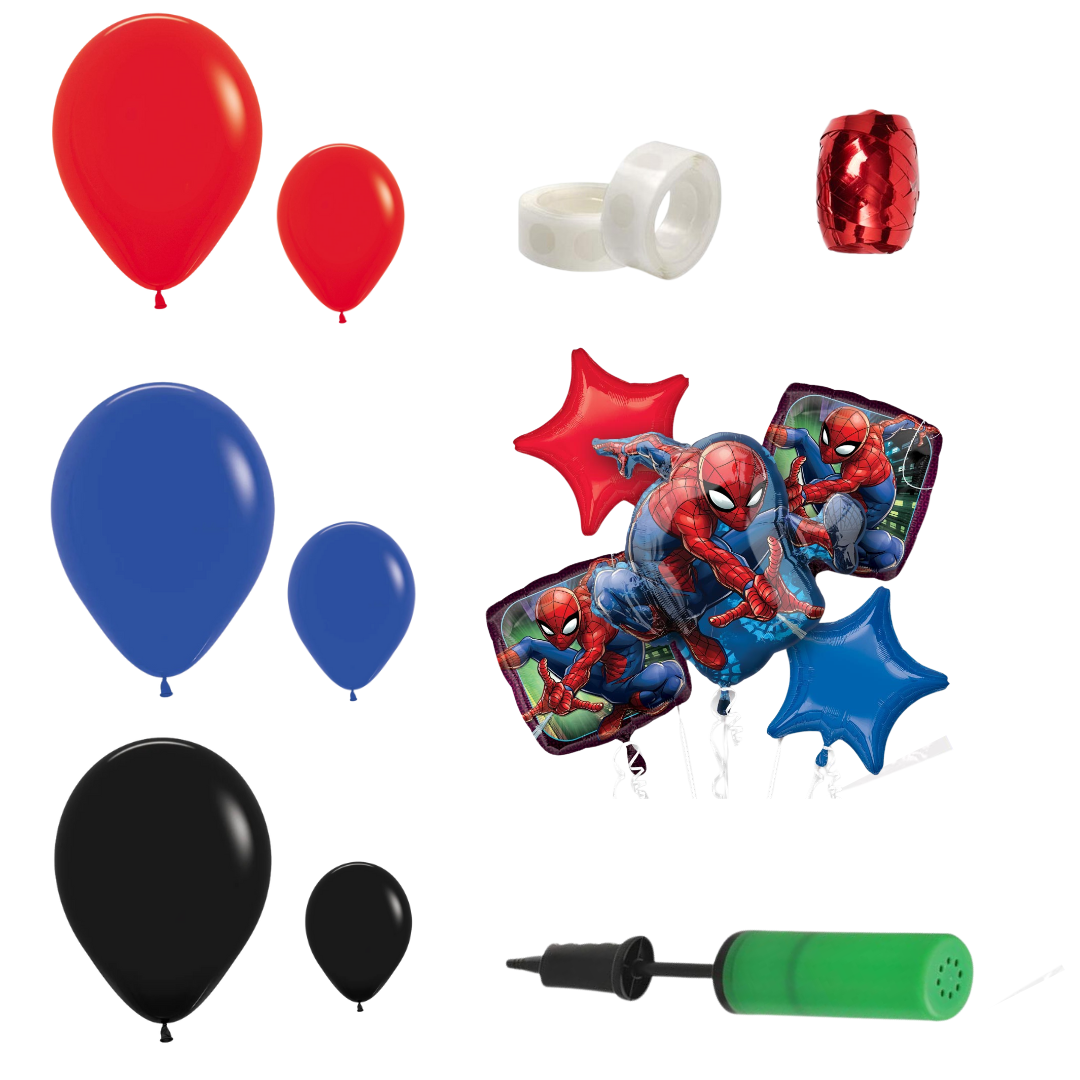 Deluxe Spiderman 248-Piece Balloon Garland Kit