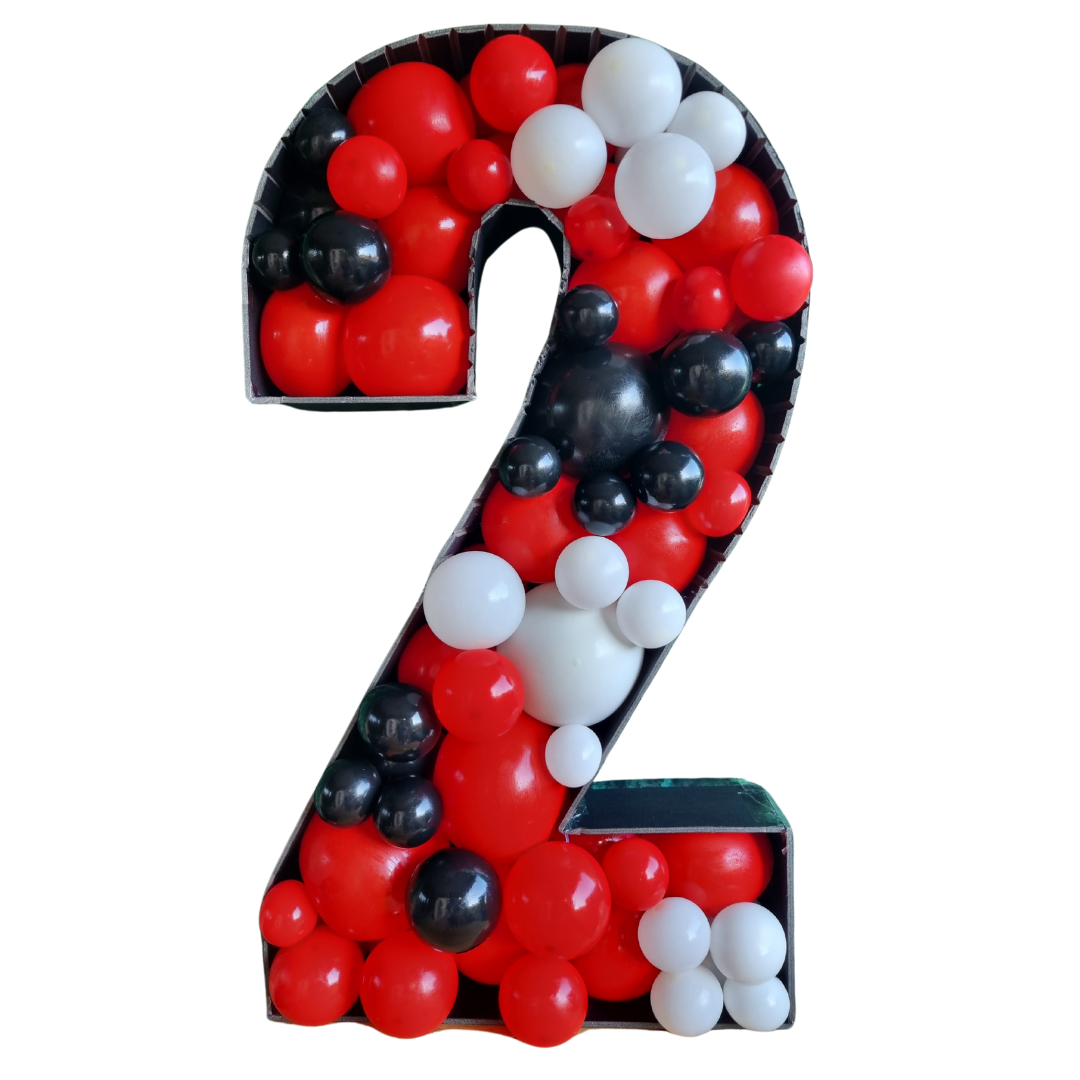 BALLOON MOSAIC MINI Numbers and Letters 55cm Tall. Birthday Decor, Baby Shower Bridal Shower, Wedding, Engagements, Proposal, special occasion