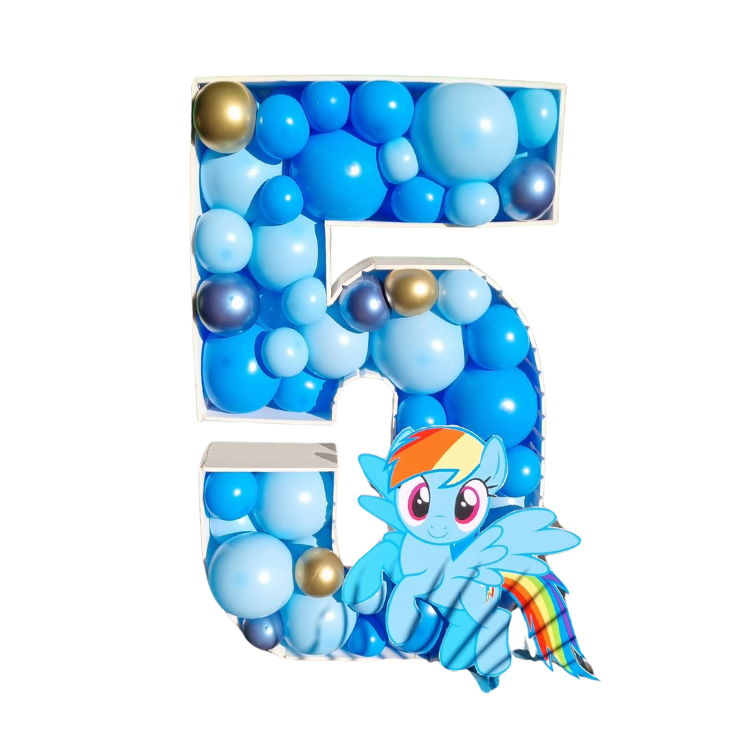PERSONALIZED BALLOON MOSAIC Numbers and Letters 80cm Tall. Birthday Decor, Baby Shower Bridal Shower,