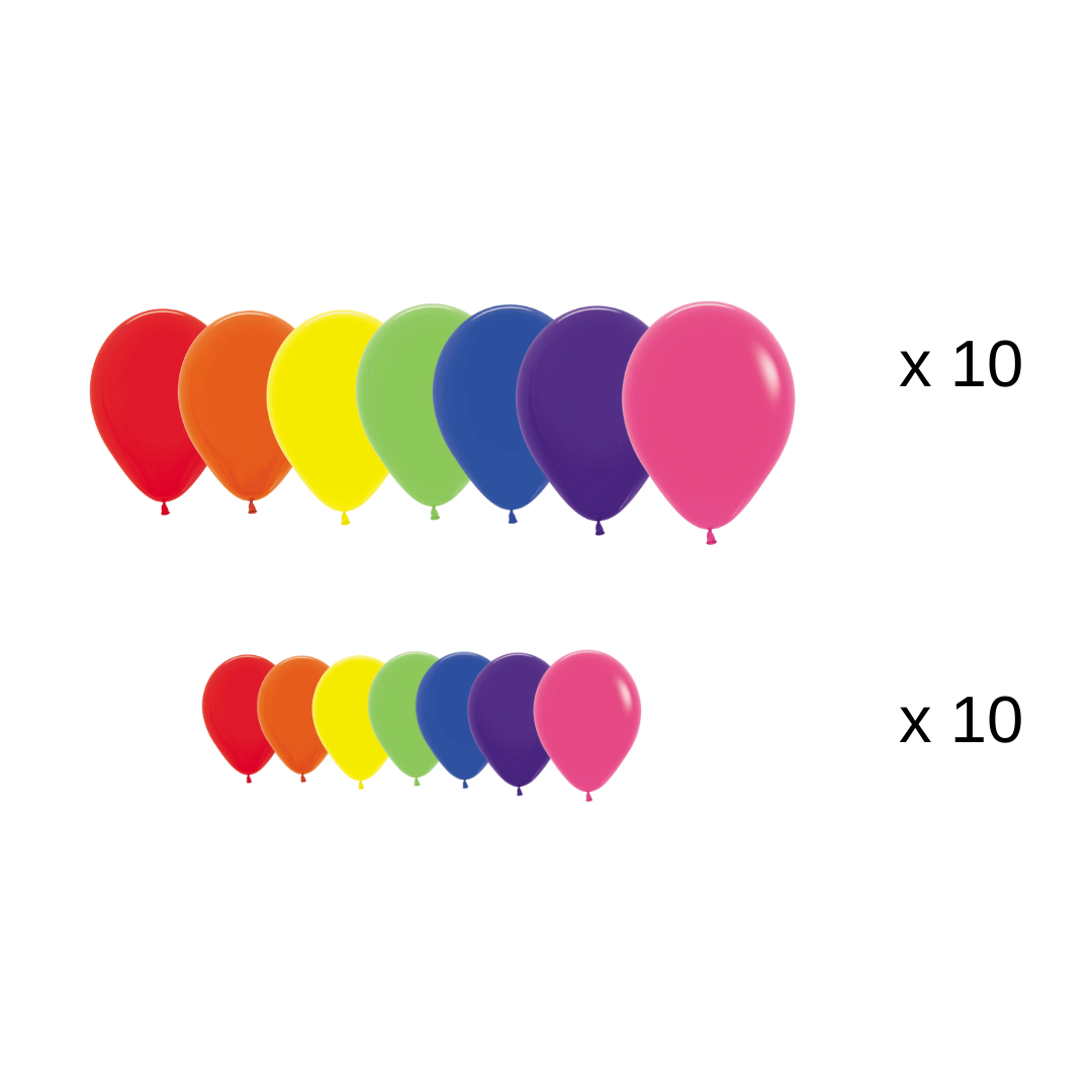 Cocomelon Themed Rainbow Balloon Garland Kit