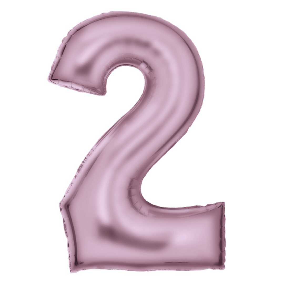 FOIL BALLOON LARGE PASTEL PINK TWO 2
