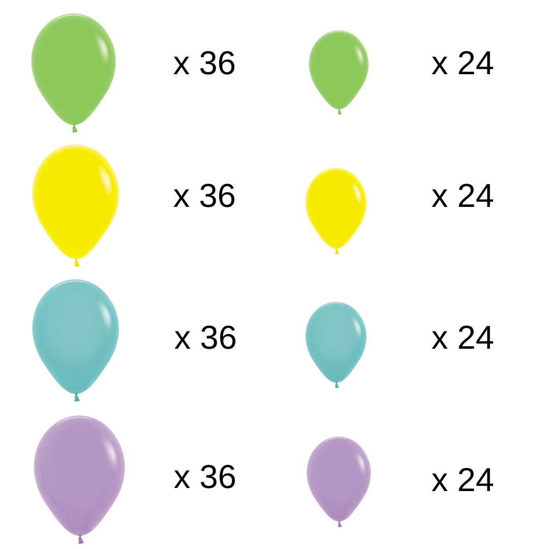 Deluxe Cocomelon 248-Piece Balloon Garland Kit