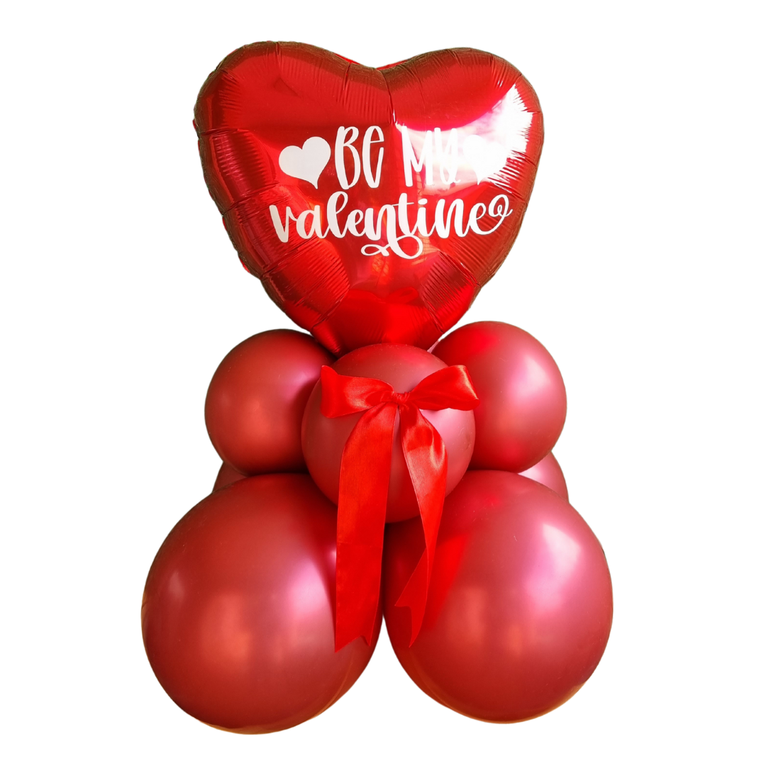 VALENTINE'S DAY PETUNIA BALLOON BOUQUET