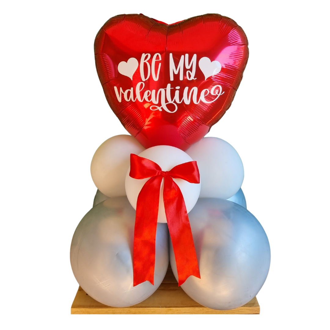 VALENTINE'S DAY PETUNIA BALLOON BOUQUET