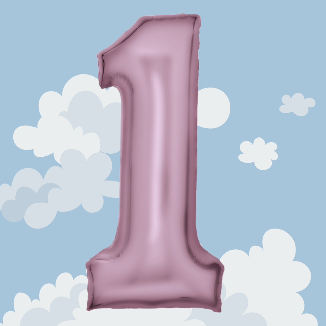 FOIL BALLOON LARGE PASTEL PINK ONE 1