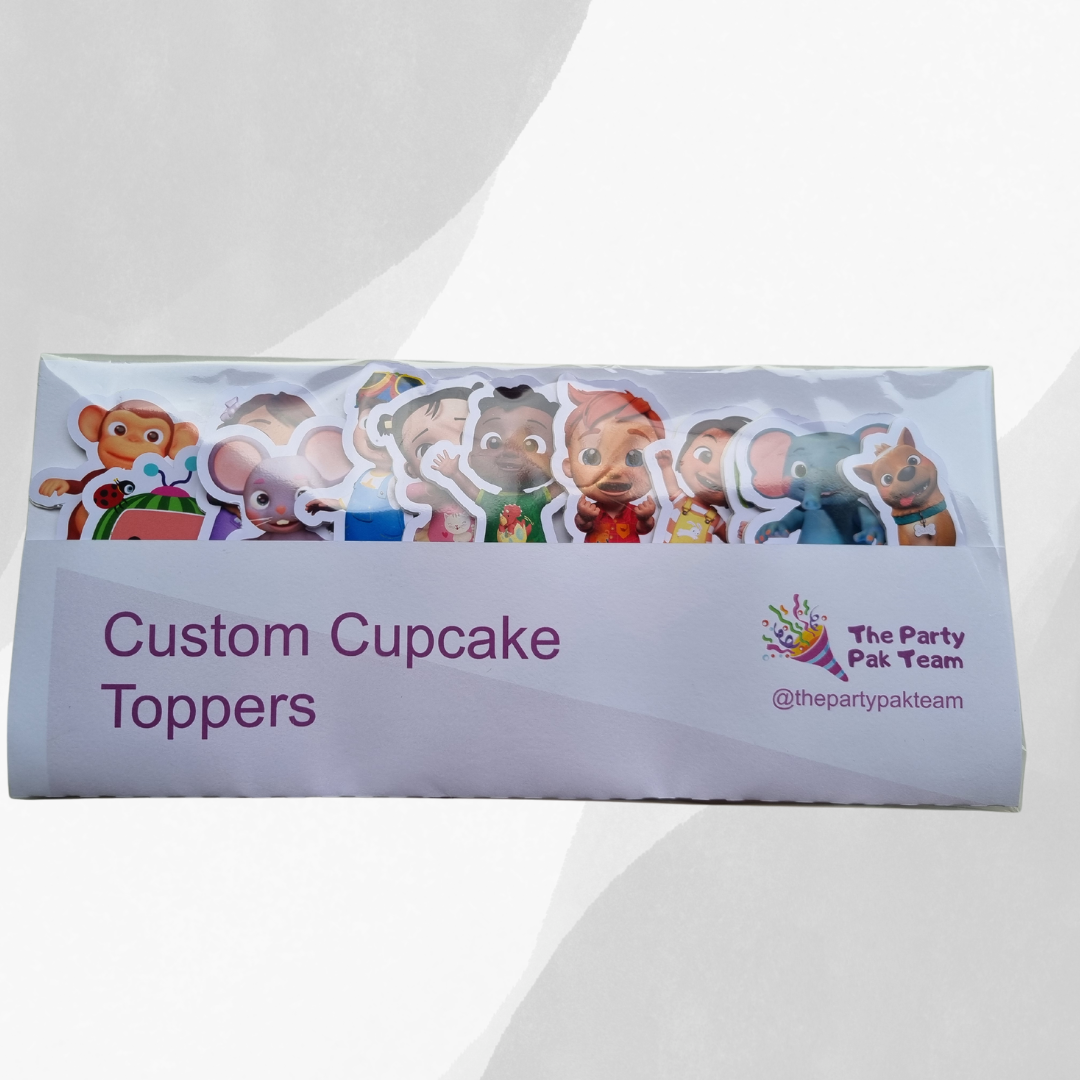 COCOMELON CUPCAKE TOPPER SET OF 12 birthday party themed decor