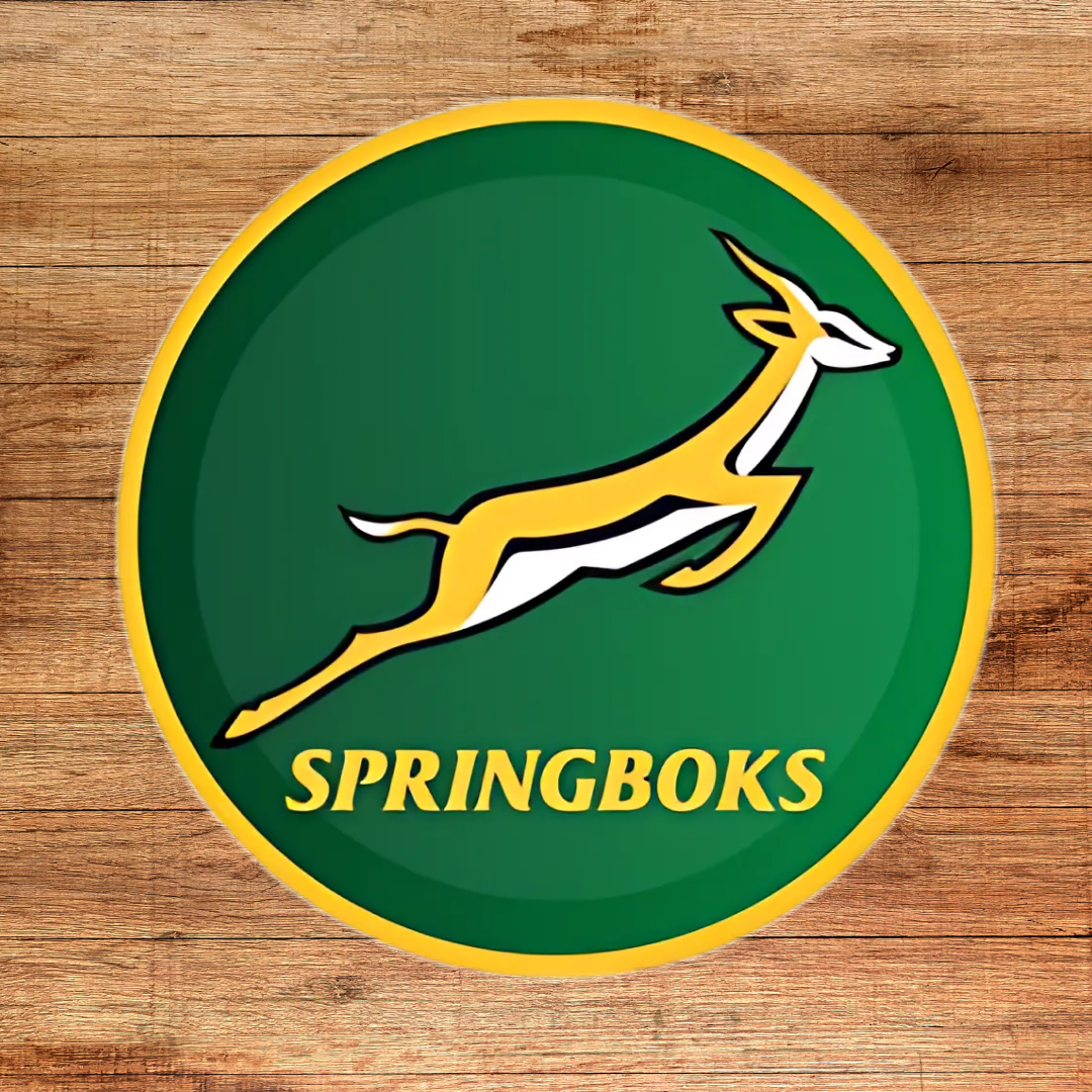 Springbok Themed Paper Plates โ 23cm Pack of 8