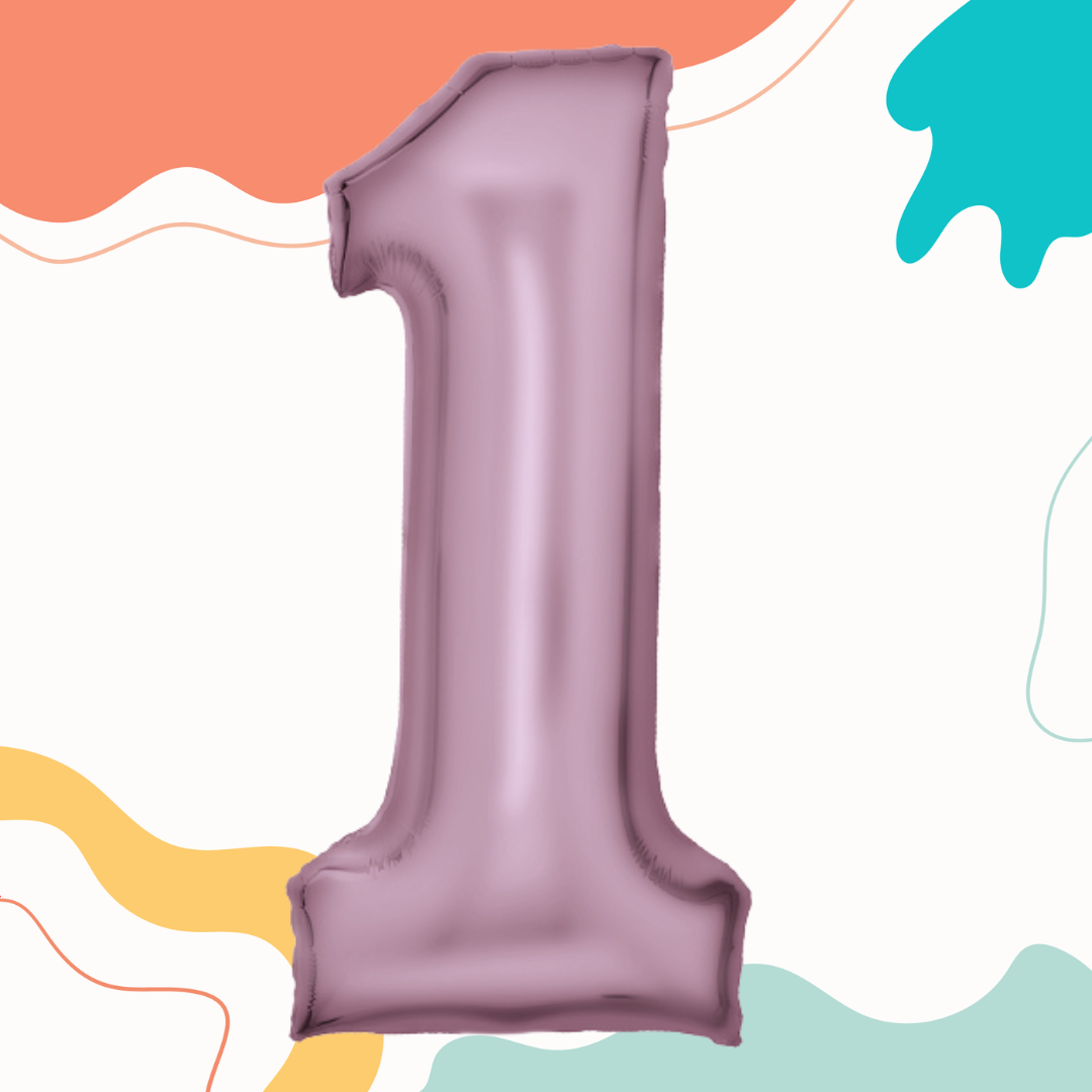 FOIL BALLOON LARGE PASTEL PINK ONE 1