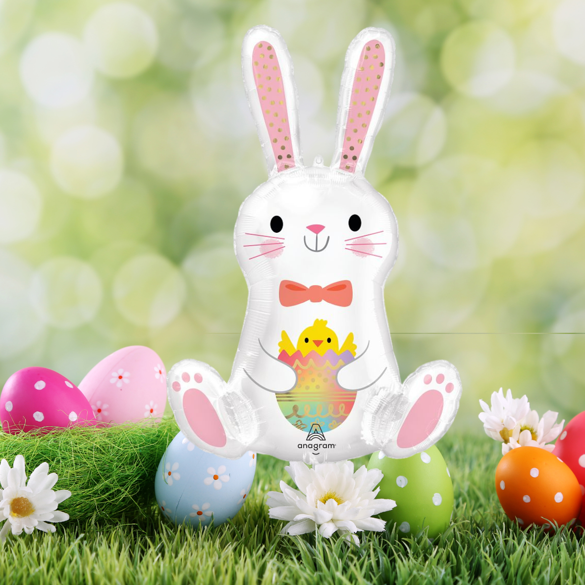 Bunny Love Rabbit Supershape Foil Balloon