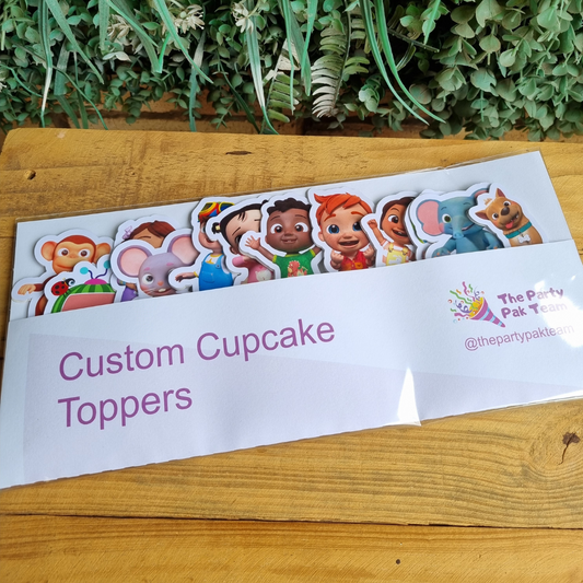 COCOMELON CUPCAKE MINI TOPPERS |Personalized Party Decor South Africa