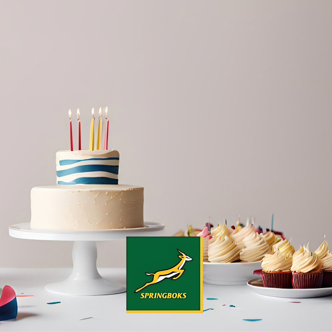 Springbok themed Napkins/Serviettes β 33cm Pack of 16