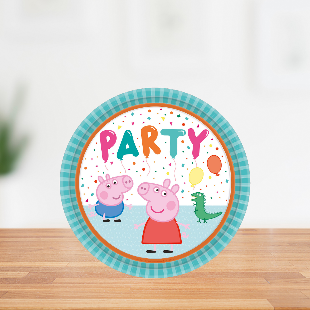 Peppa Pig Paper Plates 23cm Set of 8